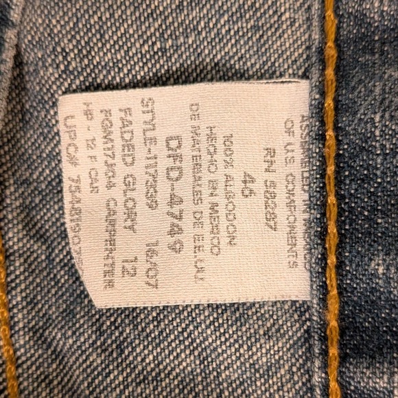 Faded Glory Mens Carpenter Denim Shorts Medium Wash Blue 46 117339 DFD-4749 - Picture 6 of 8